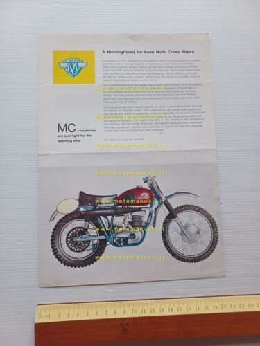 Maico MC 250 - 350 cross 1967 depliant originale inglese