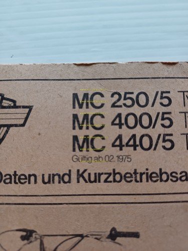 Maico MC 250.5- 400.5 - 440.5 1975 manuale uso manutenzione …