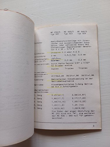 Maico MC 250.5- 400.5 - 440.5 1975 manuale uso manutenzione …