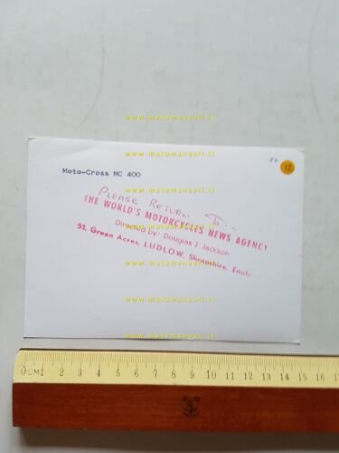 Maico MC 400 1973 foto cartella stampa originale