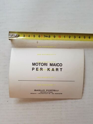 Maico Motori per Kart foto cartella stampa originale press photo …