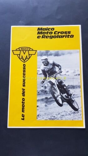 Maico produzione moto cross 1975-76 depliant originale motorcycle brochure