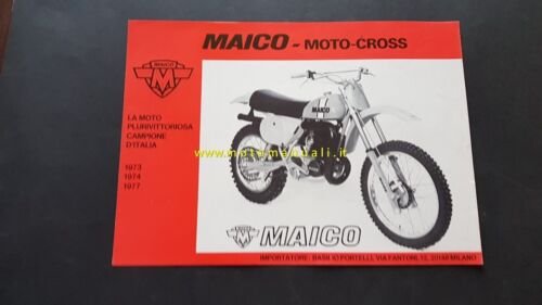 Maico produzione moto cross 1978 depliant originale motorcycle brochure