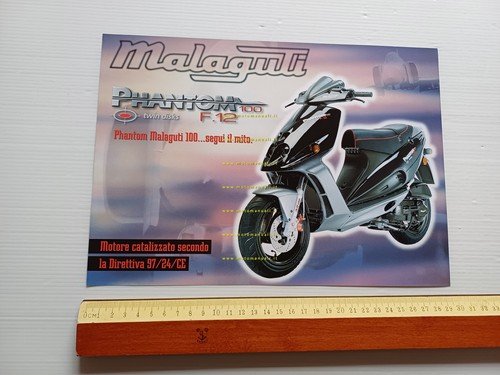 Malaguti 100 Phantom F12 depliant italiano originale