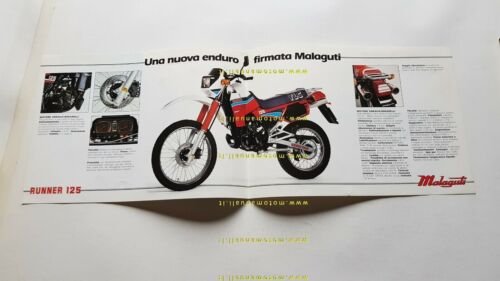 Malaguti 125 Runner anni 80 depliant moto originale