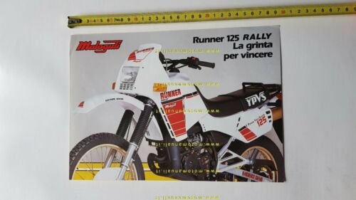 Malaguti 125 Runner Rally 1986 depliant moto originale brochure