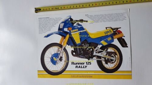 Malaguti 125 Runner Rally 1986 depliant moto originale brochure