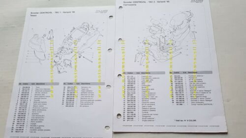 Malaguti 50 Centro SL '94-97 3 cataloghi ricambi scooter originali …