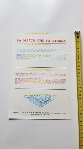 Malaguti 50 Dribbling 1971 depliant italiano originale