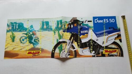 Malaguti 50 Dune ES 1989 depliant originale moto brochure