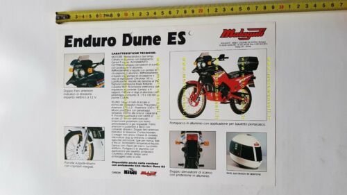 Malaguti 50 Dune ES Enduro 1986 depliant Ciclomotore originale brochure