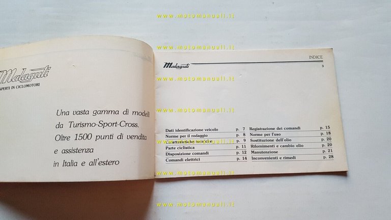 Malaguti 50 Enduro RCX-RCX W - Custom manuale uso originale …