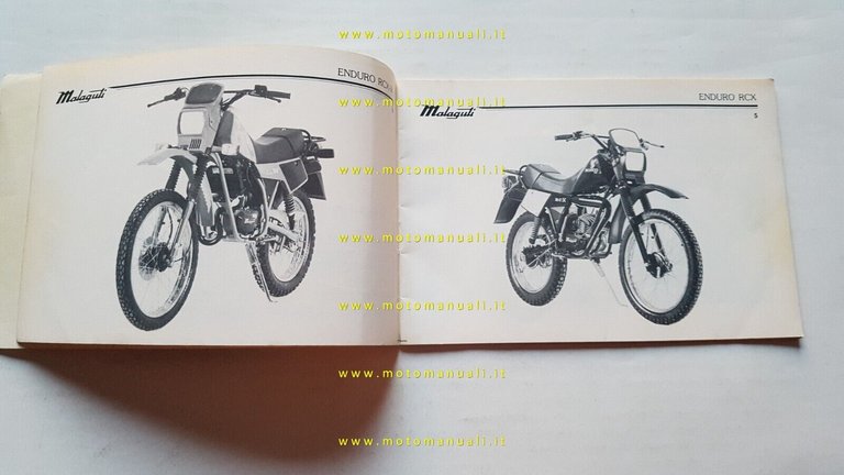 Malaguti 50 Enduro RCX-RCX W - Custom manuale uso originale …