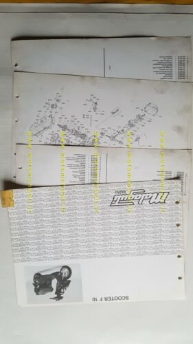 Malaguti 50 F 10 Scooter catalogo ricambi originale spare parts …