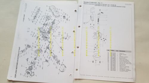 Malaguti 50 F10 JETLINE KAT 1999 catalogo ricambi originale parts …