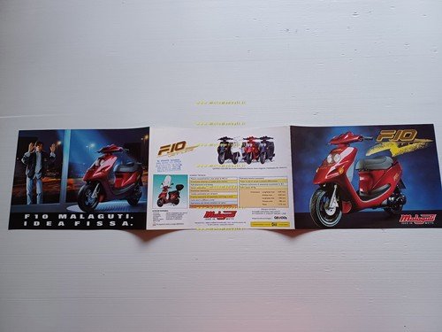 Malaguti 50 F10 Jetline scooter depliant italiano originale