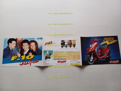 Malaguti 50 F10 Jetline scooter depliant originale brochure