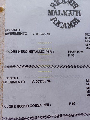 Malaguti 50 F10 scooter manuale formule vernici scooter F10 e …