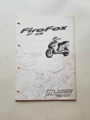 Malaguti 50 F15 Firefox catalogo ricambi originale Parts Catalogue