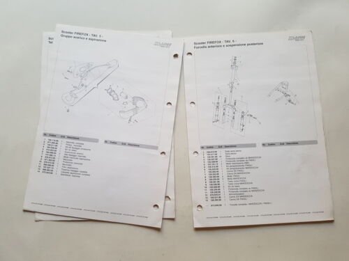Malaguti 50 F15 Firefox catalogo ricambi originale Parts Catalogue