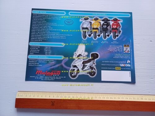 Malaguti 50 F15 Firefox TDS 1998 depliant originale ITALIANO scooter