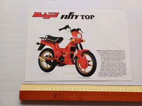 Malaguti 50 Fifty TOP - RV anni 80 depliant tubone …