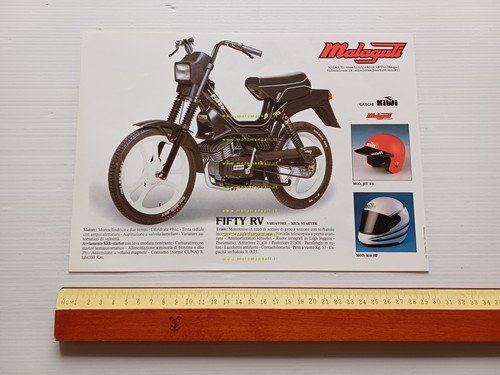 Malaguti 50 Fifty TOP - RV anni 80 depliant tubone …