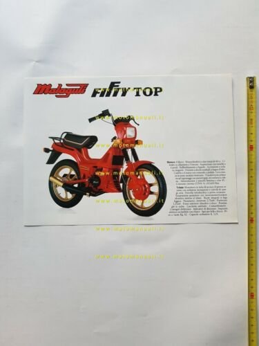 Malaguti 50 Fifty TOP - RV anni 80 depliant tubone …