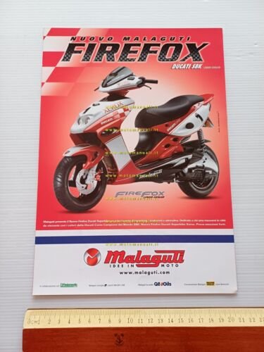 Malaguti 50 Firefox F15 Ducati Corse depliant ITALIANO originale scooter