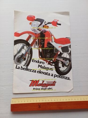 Malaguti 50 MDX - MEX - MGX Enduro depliant italiano …