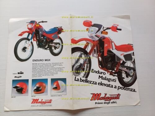 Malaguti 50 MDX - MEX - MGX Enduro depliant italiano …