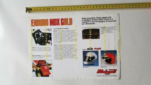 Malaguti 50 MDX Gold enduro 1988 depliant originale brochure