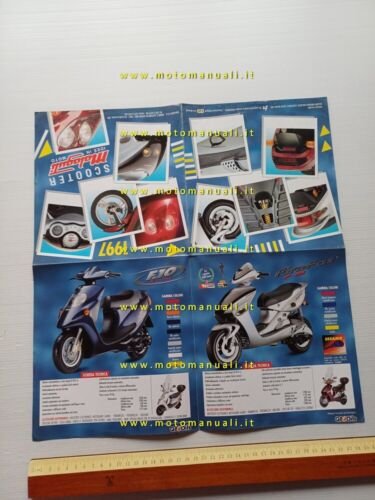 Malaguti catalogo modelli scooter 1997 depliant originale italiano