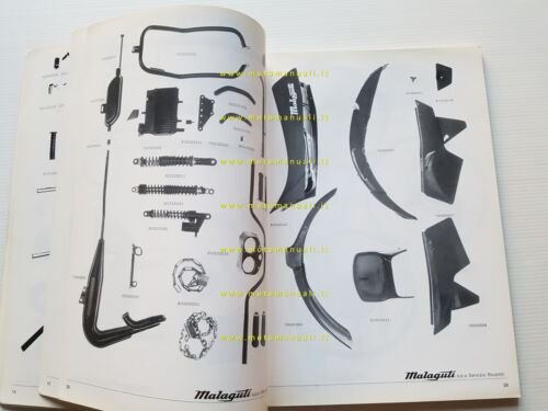 Malaguti catalogo ricambi generale 1984 tutti modelli Fifty RCX SAHIB …