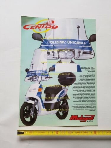 Malaguti Centro SL 50 Polizia Municipale depliant italiano originale