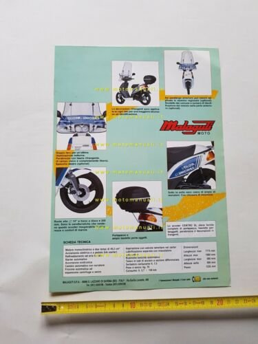 Malaguti Centro SL 50 Polizia Municipale depliant italiano originale