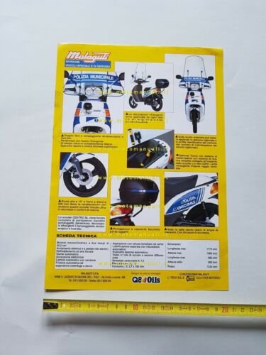 Malaguti Centro SL 50 Polizia Municipale depliant italiano originale