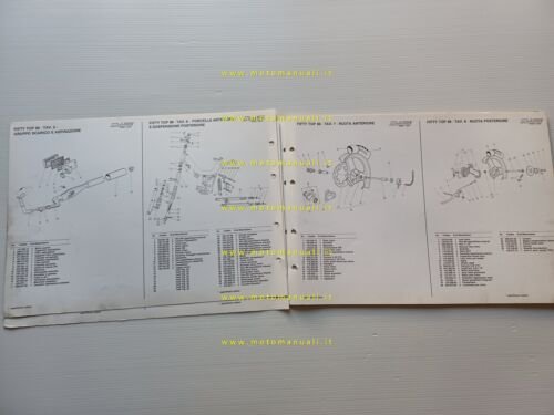 Malaguti Fifty TOP 50 1989 catalogo ricambi originale