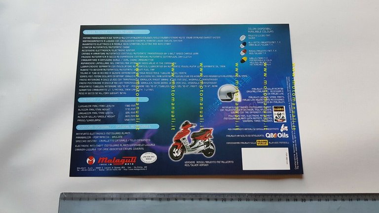 Malaguti Firefox F15 50 Scooter depliant originale ITALIANO brochure