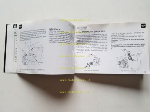 Malaguti Grizzly 50 2000 manuale uso manutenzione libretto originale italiano