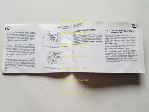 Malaguti Grizzly 50 2000 manuale uso manutenzione libretto originale italiano