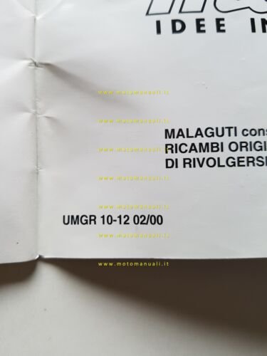 Malaguti Grizzly 50 2000 manuale uso manutenzione libretto originale italiano