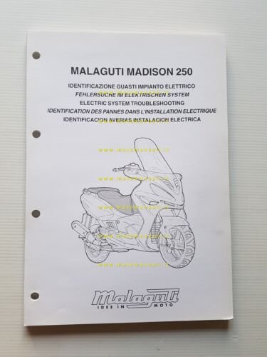Malaguti Madison 250 2000 Manuale Officina guasti impianto elettrico originale