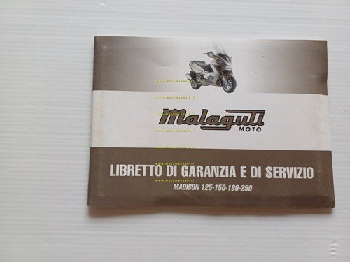 Malaguti Madison garanzia originale tutti modelli 2002 originale usata