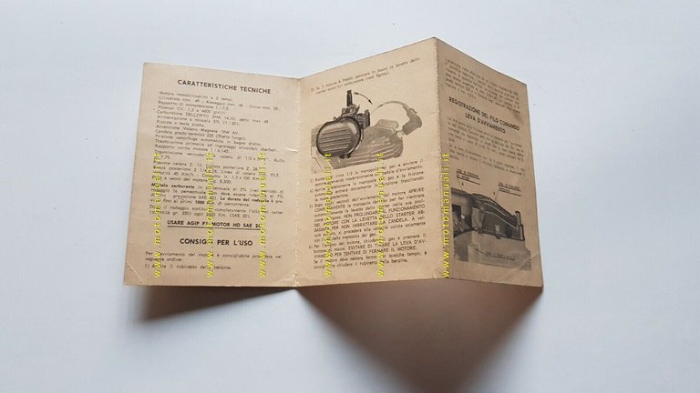 Malaguti motore 48 F. MORINI GYROMAT 1971 manuale uso italiano …