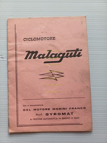 Malaguti motori Franco Morini 48 Gyromat 1970 manuale uso manutenzione …