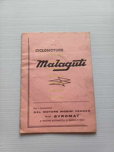 Malaguti motori Franco Morini 48 Gyromat 1970 manuale uso manutenzione …