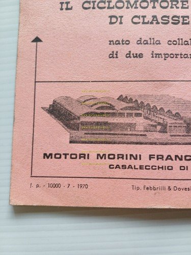 Malaguti motori Franco Morini 48 Gyromat 1970 manuale uso manutenzione …