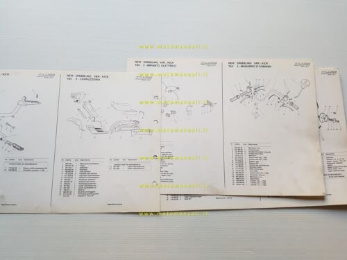 Malaguti New Dribbling 50 VAR-Kick catalogo ricambi originale