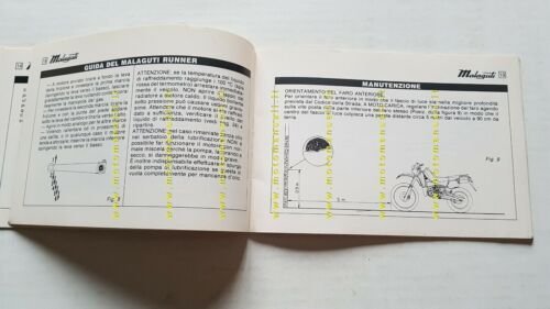 Malaguti Runner 125 1985 Manuale Uso manutenzione originale Owner's Manual